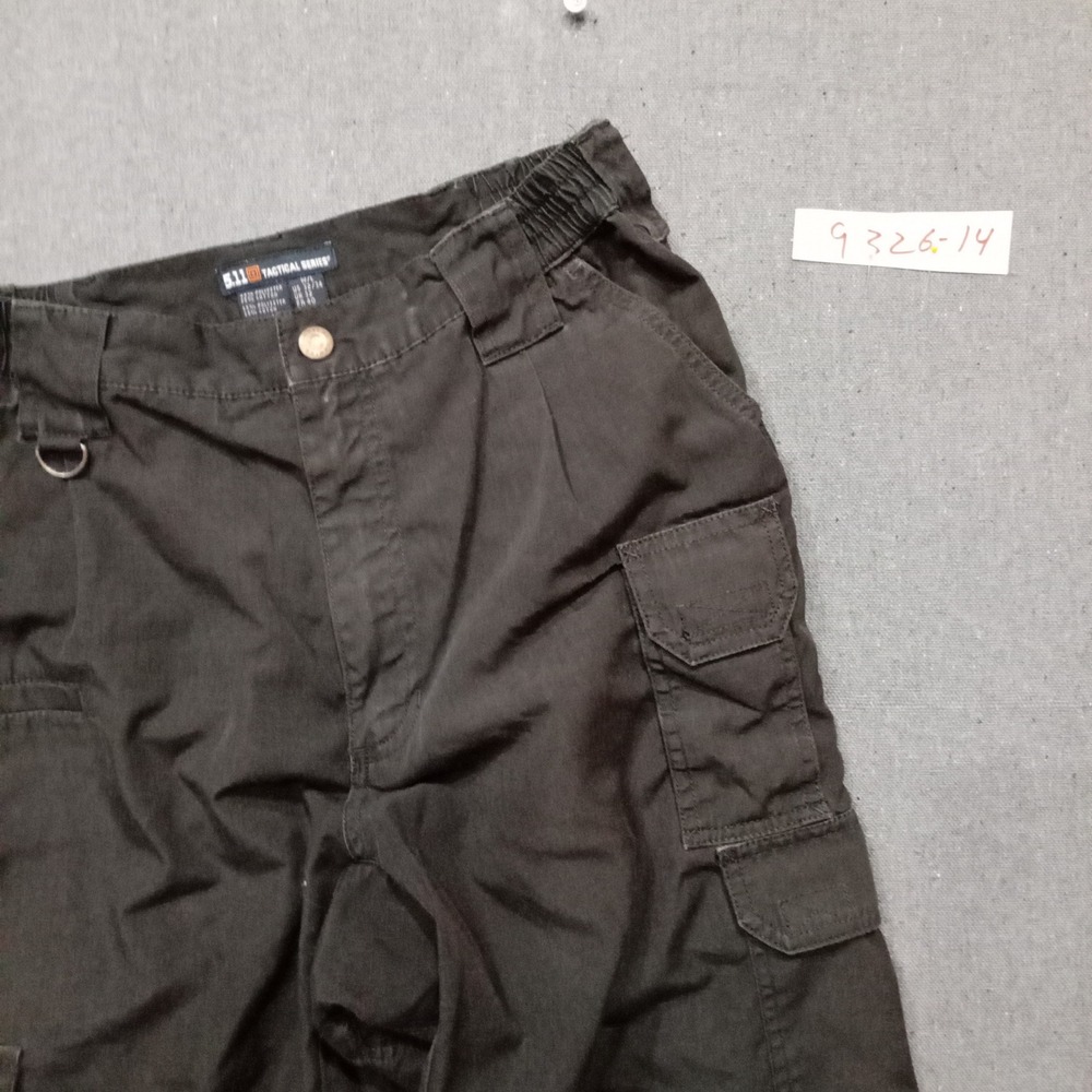 5.11 Tactical Series Mens Black Cargo Pants 32x34 Ripstop Utility Trousers